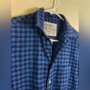 Frank & Eileen Button Down “Eileen” Shirt, Blue / Red Plaid, Women’s XS